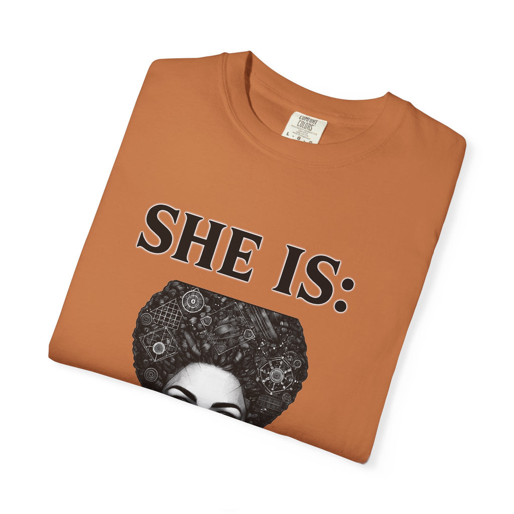 SHE IS:  BLUEPRINT  T-shirt