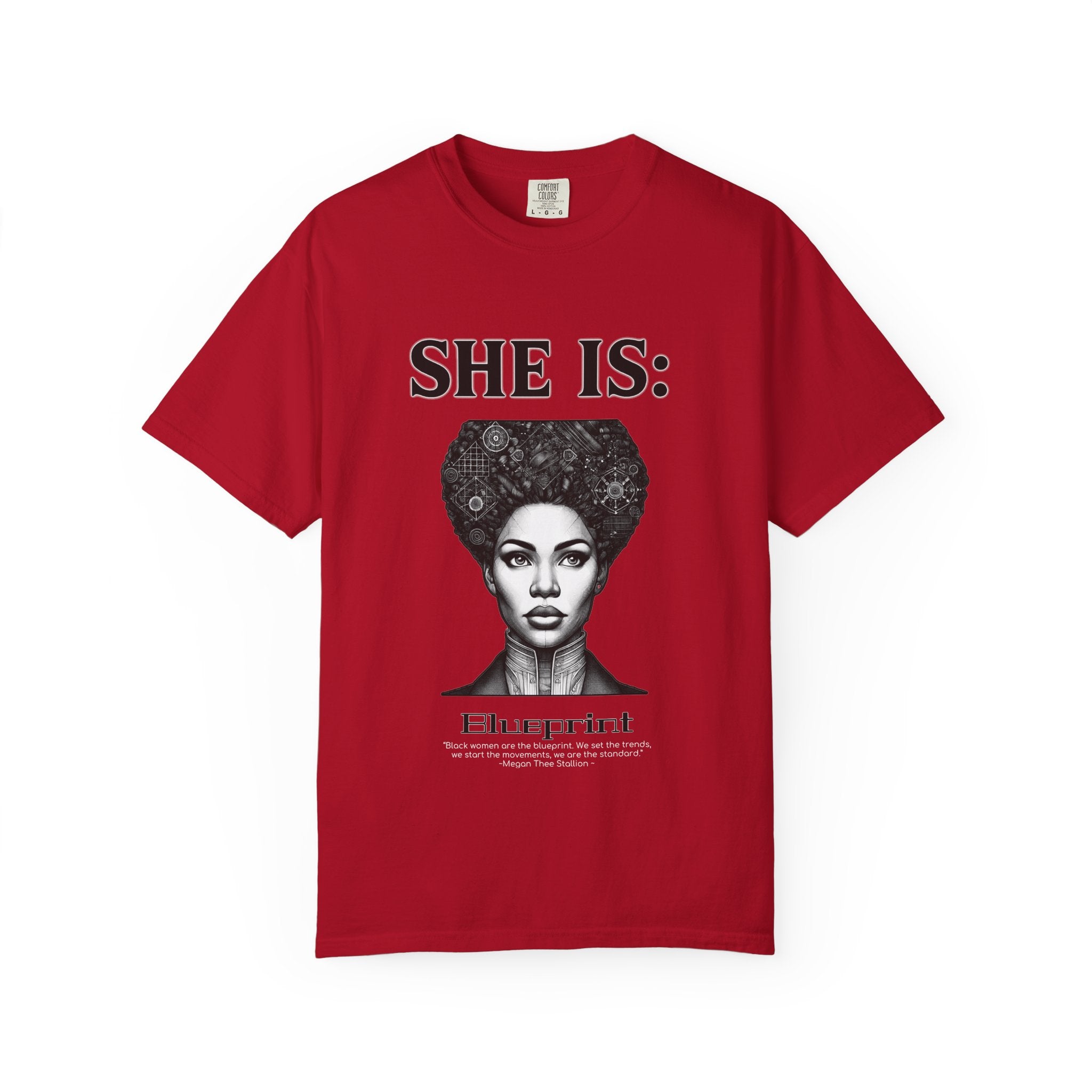 SHE IS:  BLUEPRINT  T-shirt