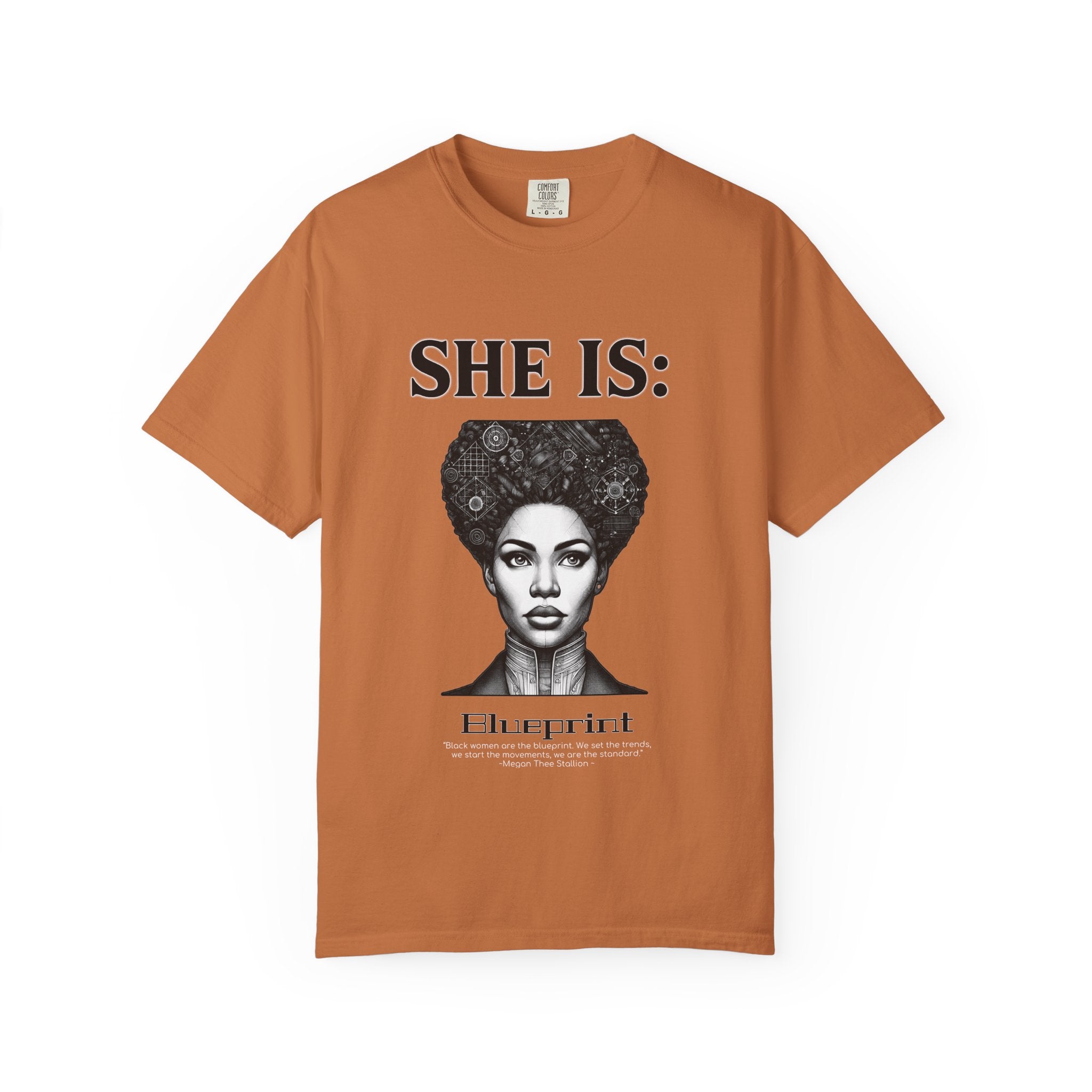 SHE IS:  BLUEPRINT  T-shirt