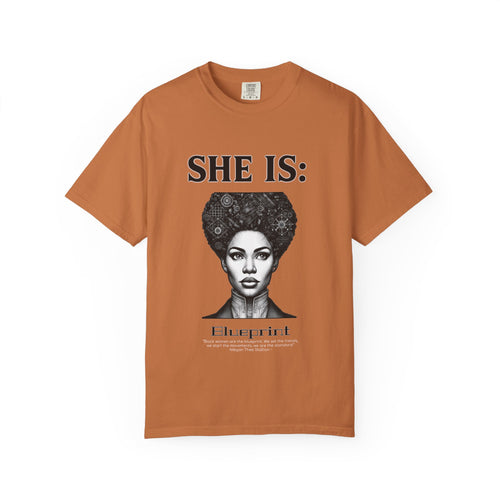 SHE IS:  BLUEPRINT  T-shirt