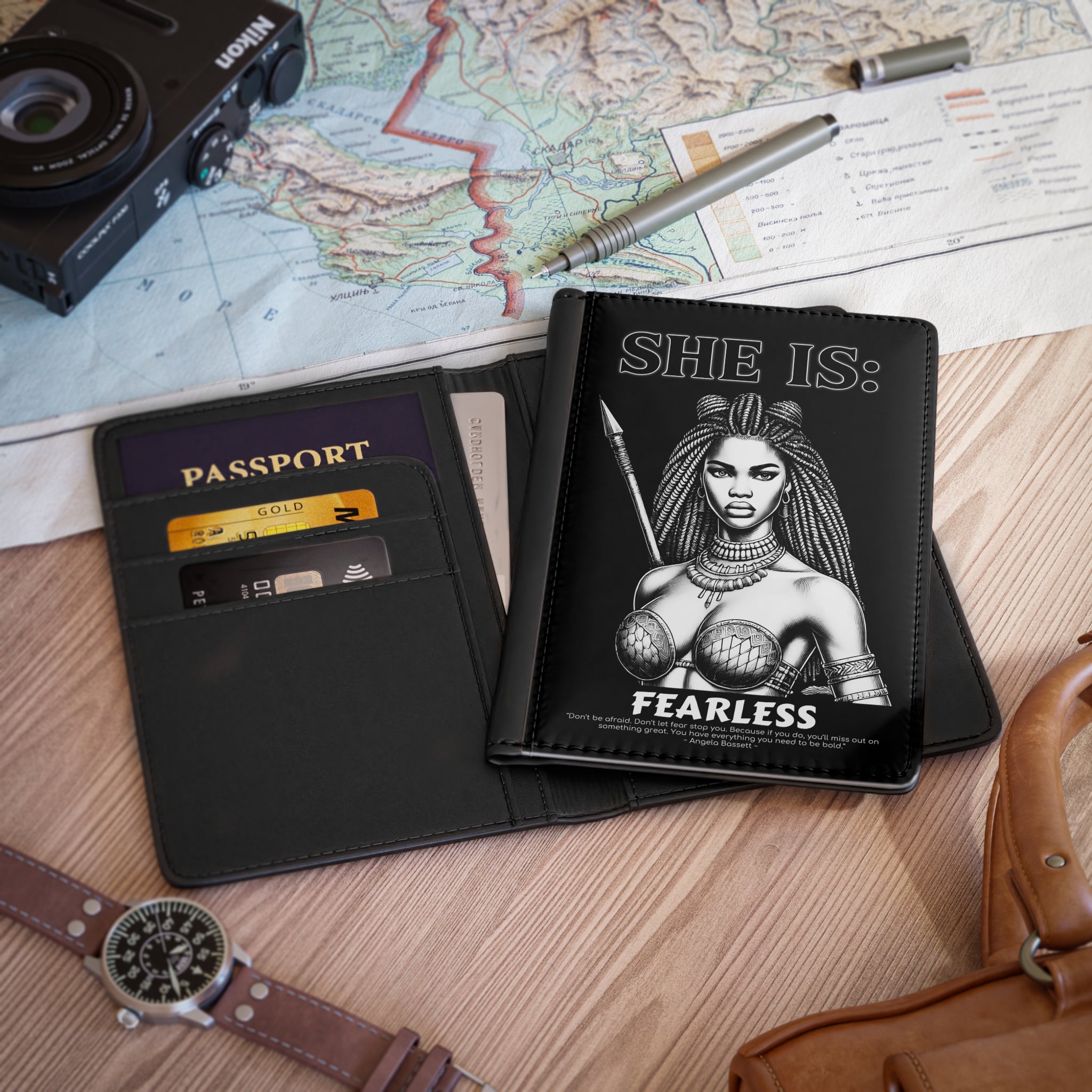 SHE IS: FEARLESS Passport Cover