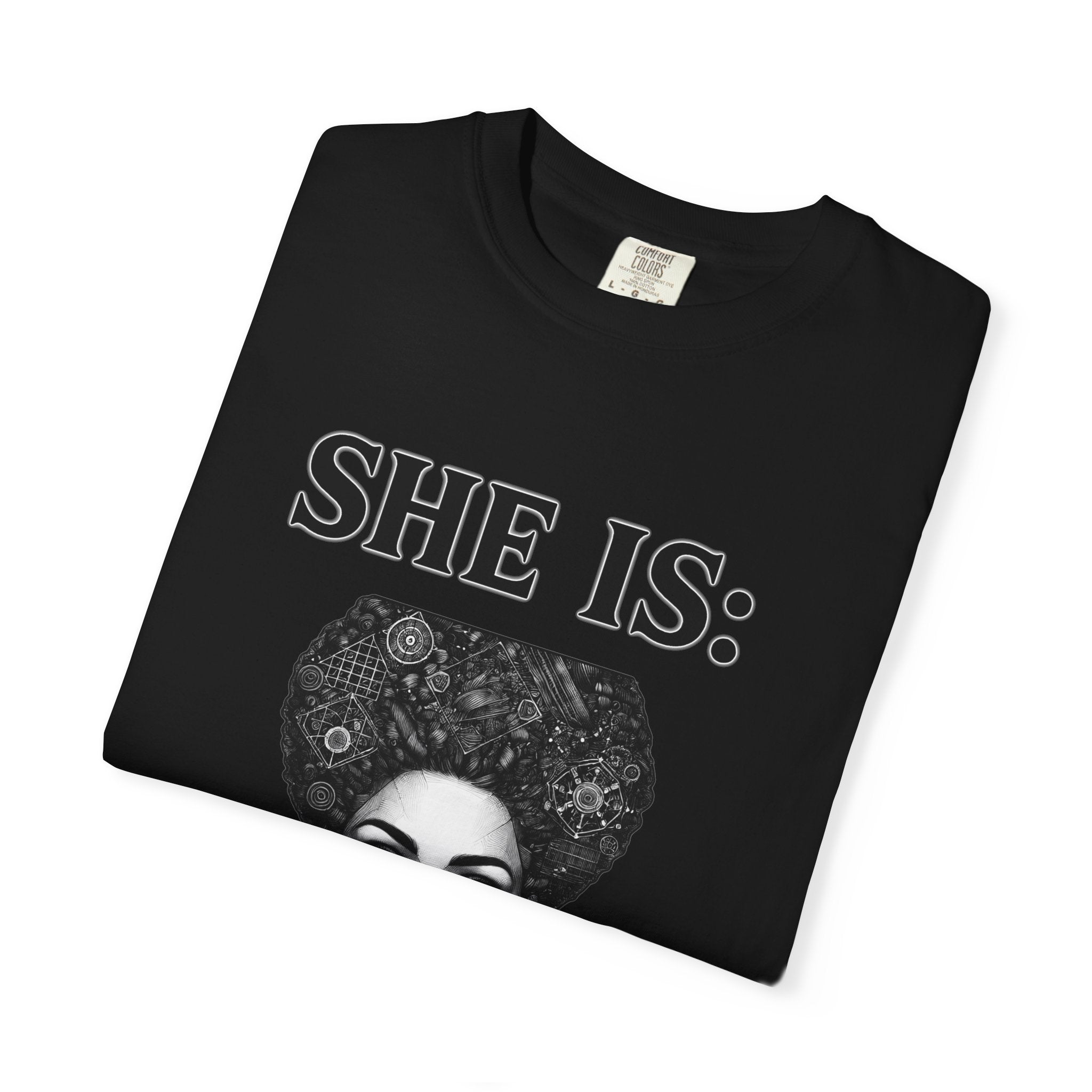 SHE IS:  BLUEPRINT  T-shirt