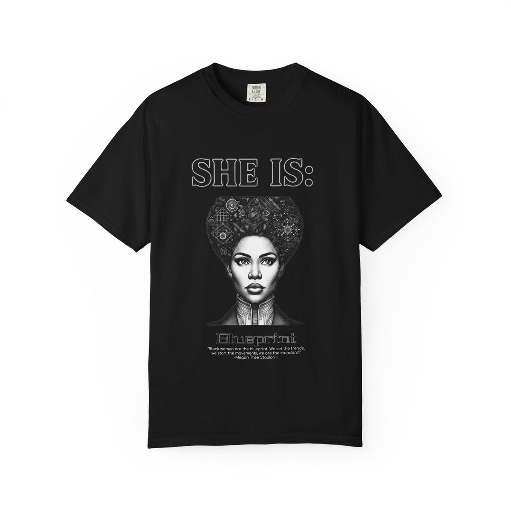 SHE IS:  BLUEPRINT  T-shirt