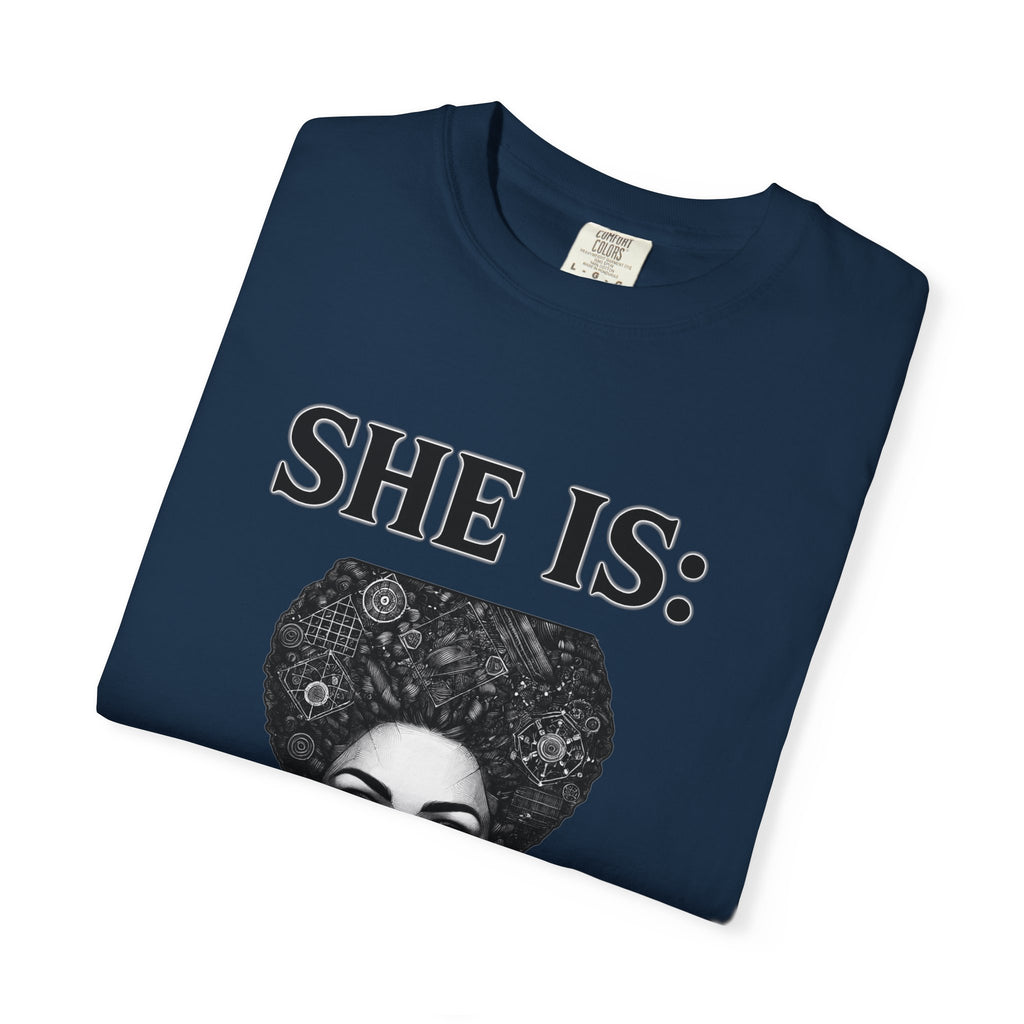 SHE IS:  BLUEPRINT  T-shirt