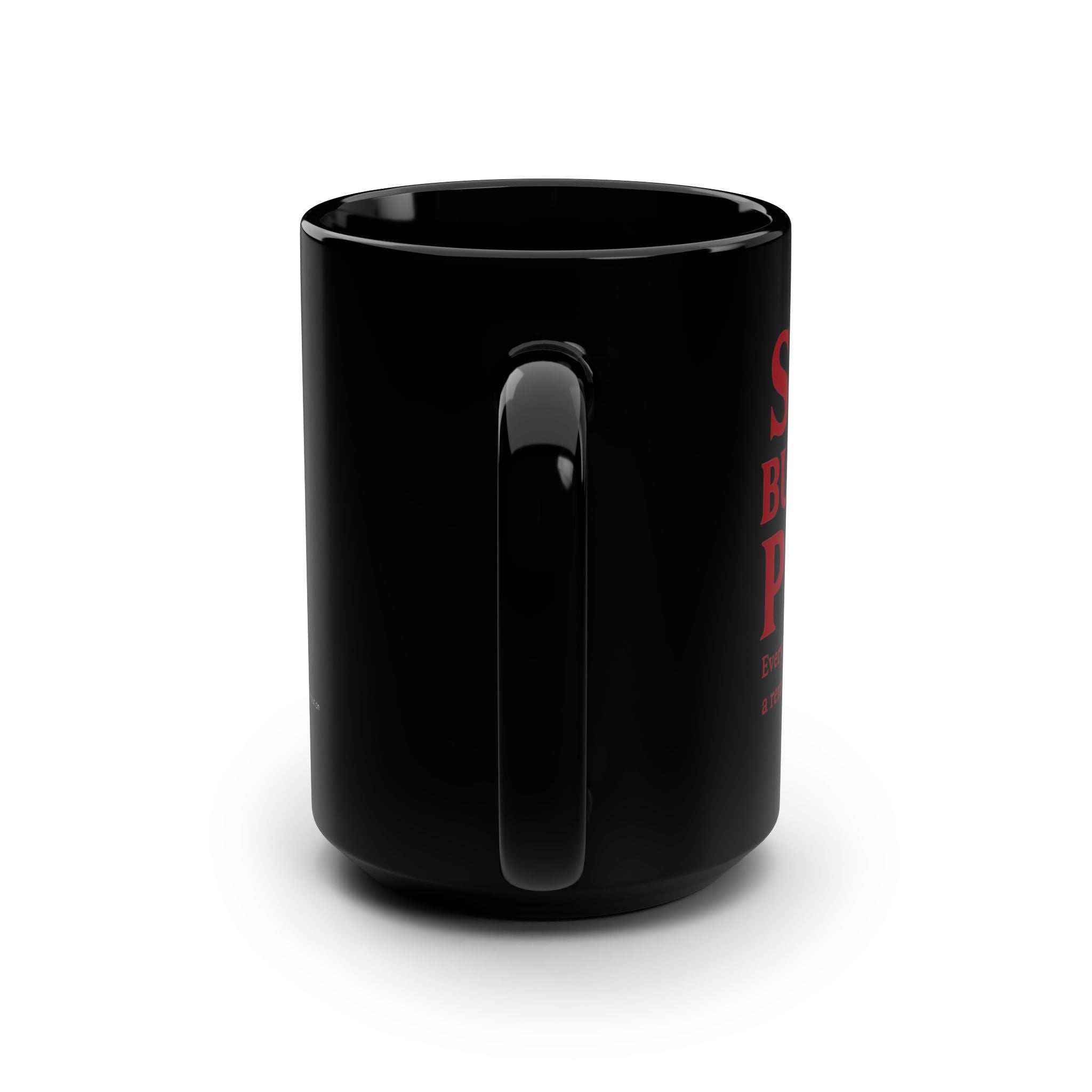 SHE IS:Fearless Black Mug, 15oz